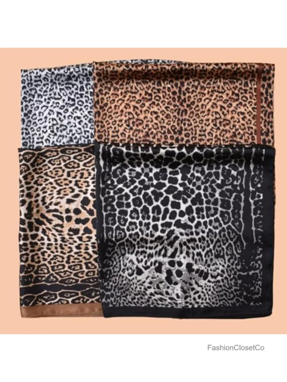 Silky Satin Square Scarf for Women Lightweight Hair Bandana Head Wrap Neck